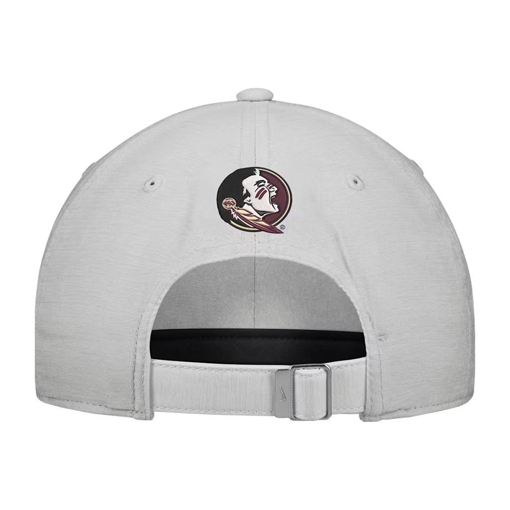 Nike Men's Florida State Adjustable Club Practice Lightweight Hat - Grey