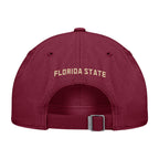Nike Men's Seminole Logo Patch Adjustable Unstructured Twill Hat - Garnet