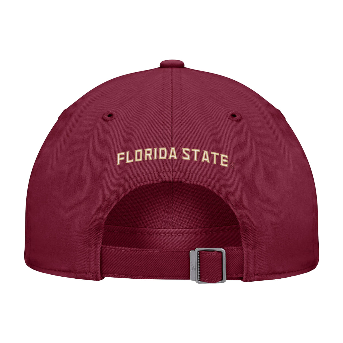 Nike Men's Seminole Logo Patch Adjustable Unstructured Twill Hat - Garnet