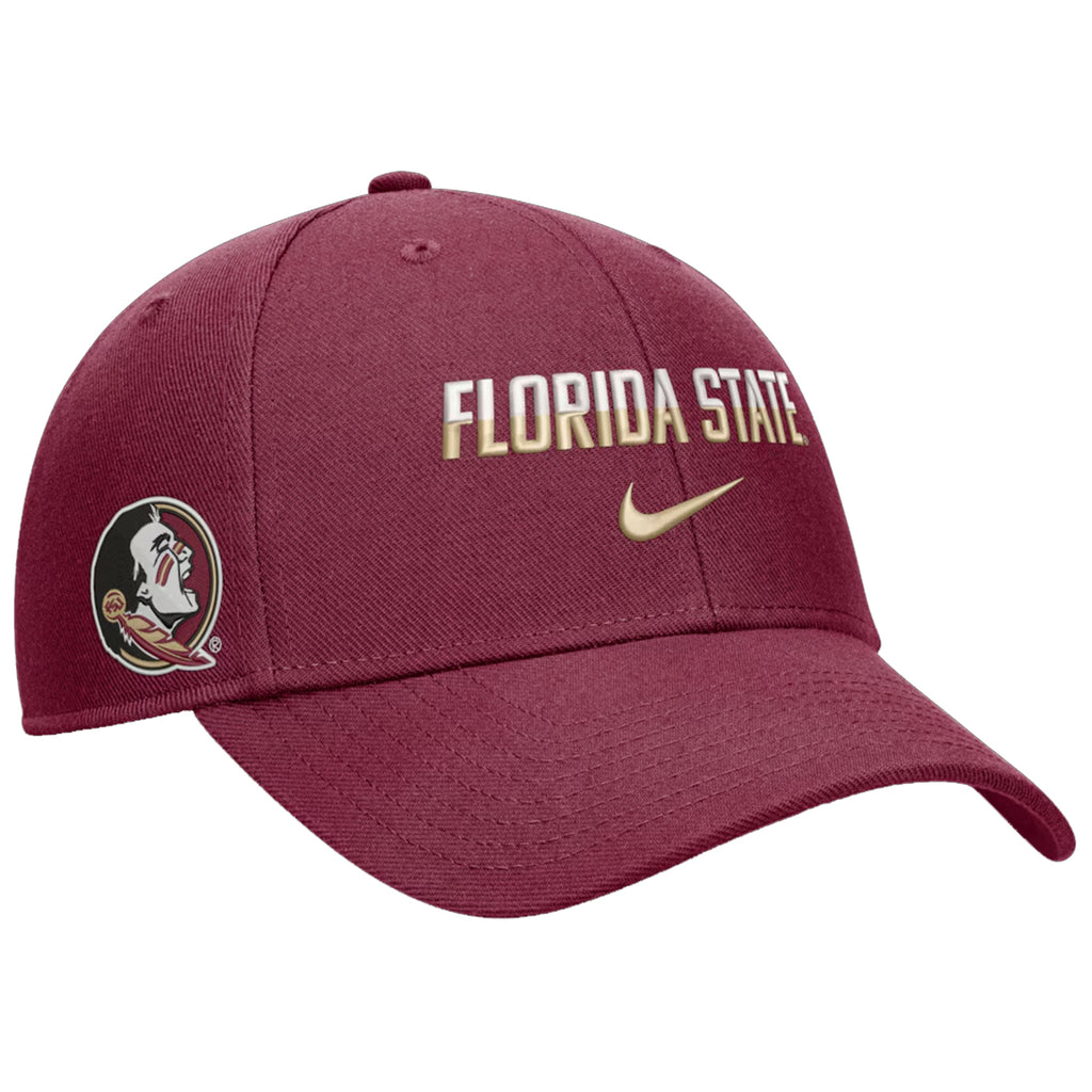 Nike Men's Florida State Adjustable Rise Gameday Hat - Garnet