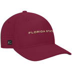 Nike Men's Florida State Dri-fit Club Gameday Aero Bill Swooshflex Hat - Garnet