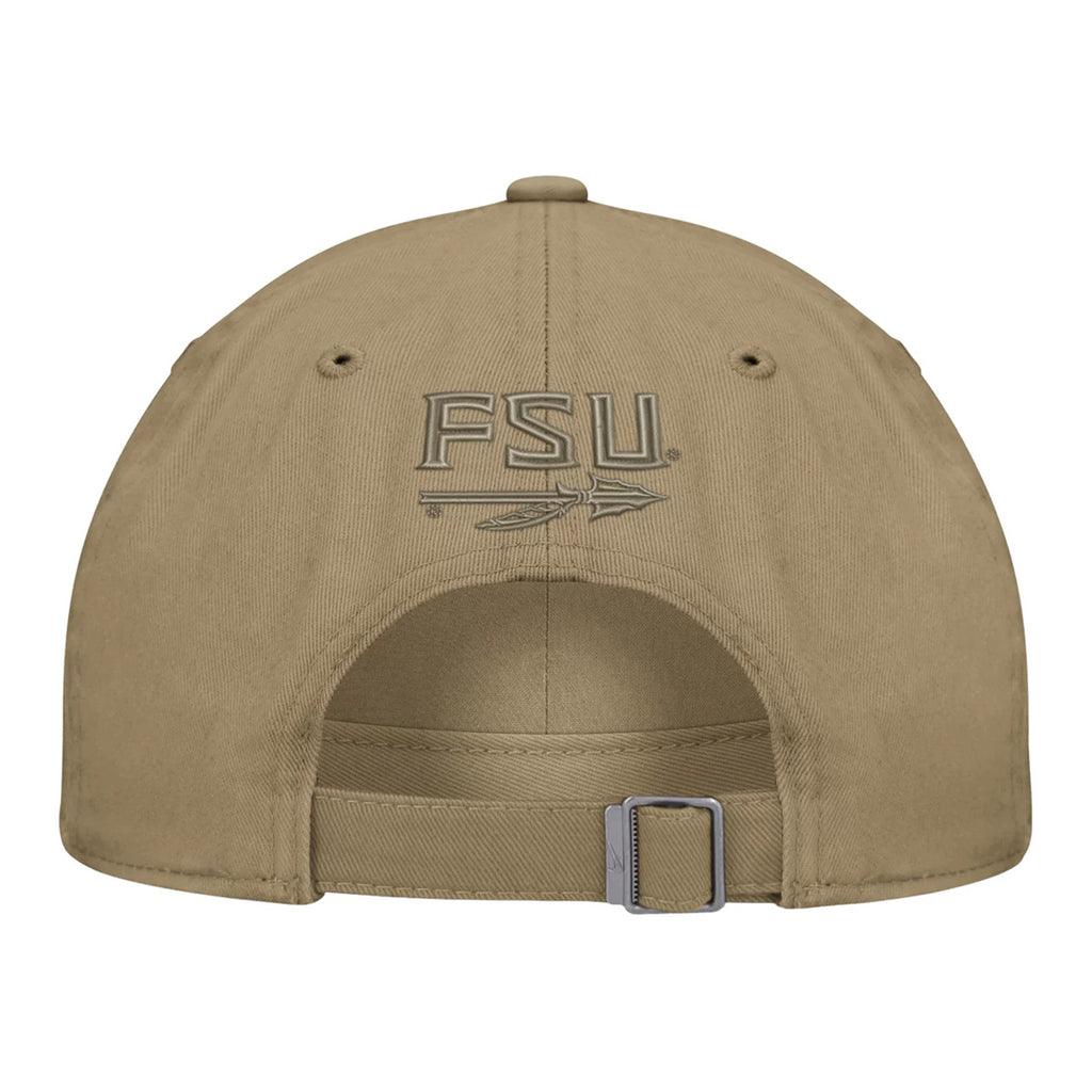 Nike Men's Florida State Club Primetime Unstructured Adjustable Hat - Khaki
