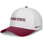 Nike Men's Florida State Rise Structured Velocity Adjustable Hat - White/Garnet