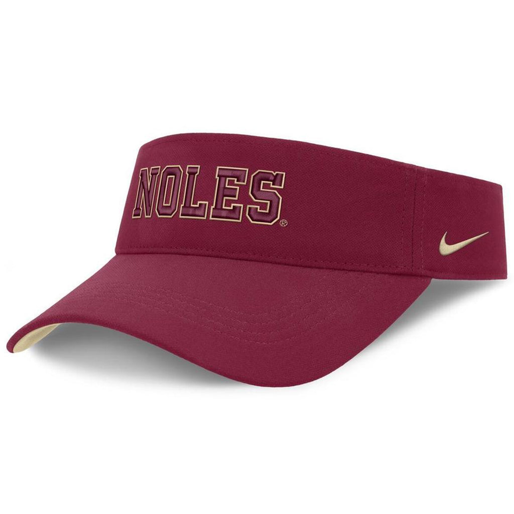 Nike Men's Noles Dri-fit Ace Primetime Visor - Garnet