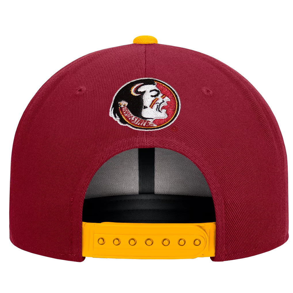 Nike Men's Vault Florida State Seminoles Dri-fit Adustable Pro Legacy Snapback Flat Bill Hat - Crimson