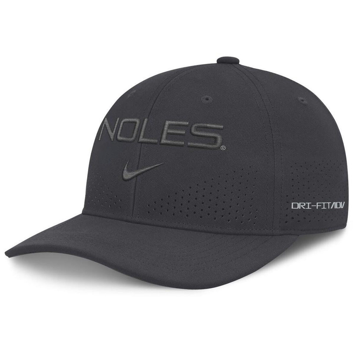 Nike Men's Noles Rise Performance Structured Adjustable Hat - Charcoal