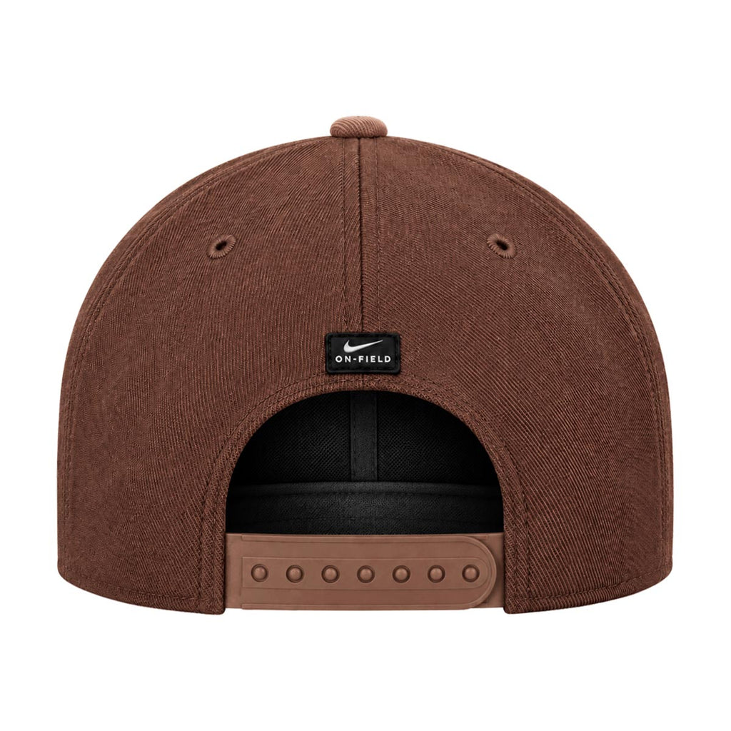 Nike Men's FSU Spear Military Dri-fit Pro Snapback Flat Bill Hat - Brown/Camo