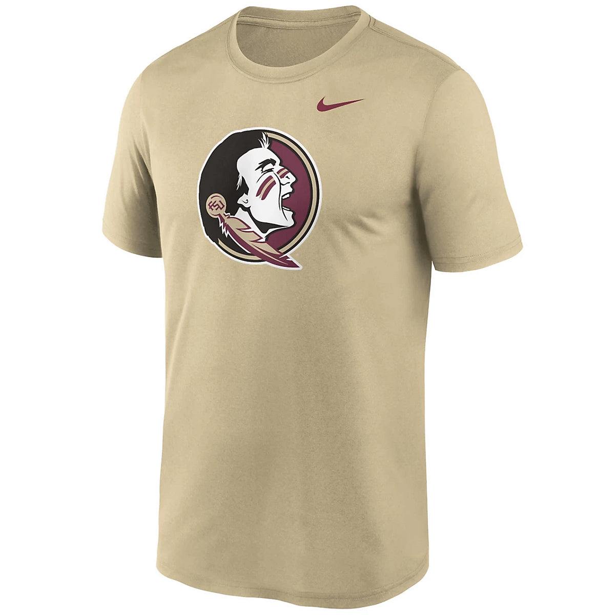Nike Men's Seminole Logo Legend Short Sleeve Performance T-shirt - Gold