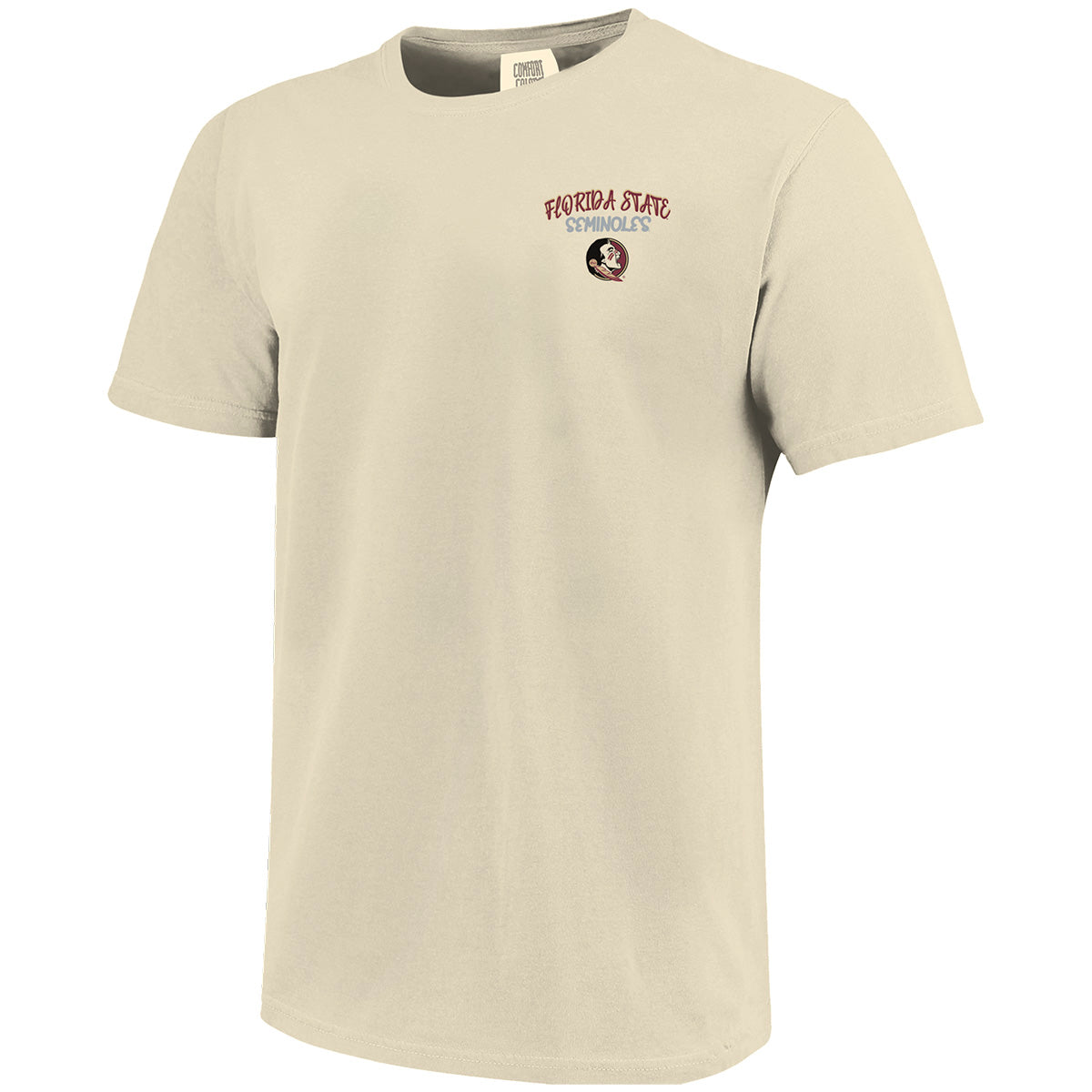 Image One Comfort Colors Florida State Seminoles Sunset Design Short Sleeve T-shirt - Ivory