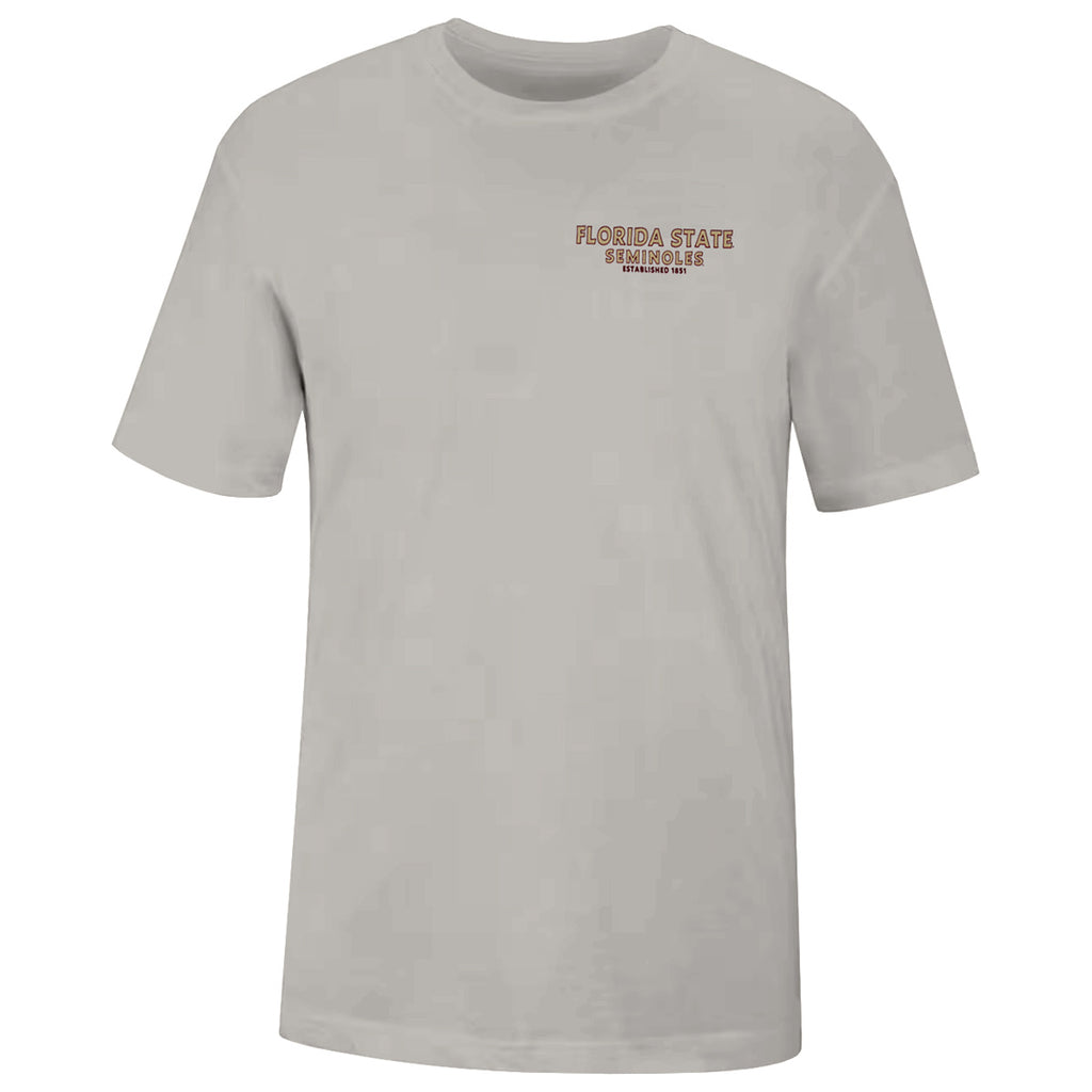 Uscape Men's Florida State Seminoles Doak Campbell Design Short Sleeve T-shirt - Silver