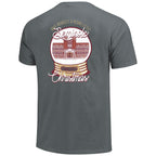 Image One Comfort Colors Merry Little Seminole Christmas Snow Globe Design Short Sleeve T-shirt - Granite
