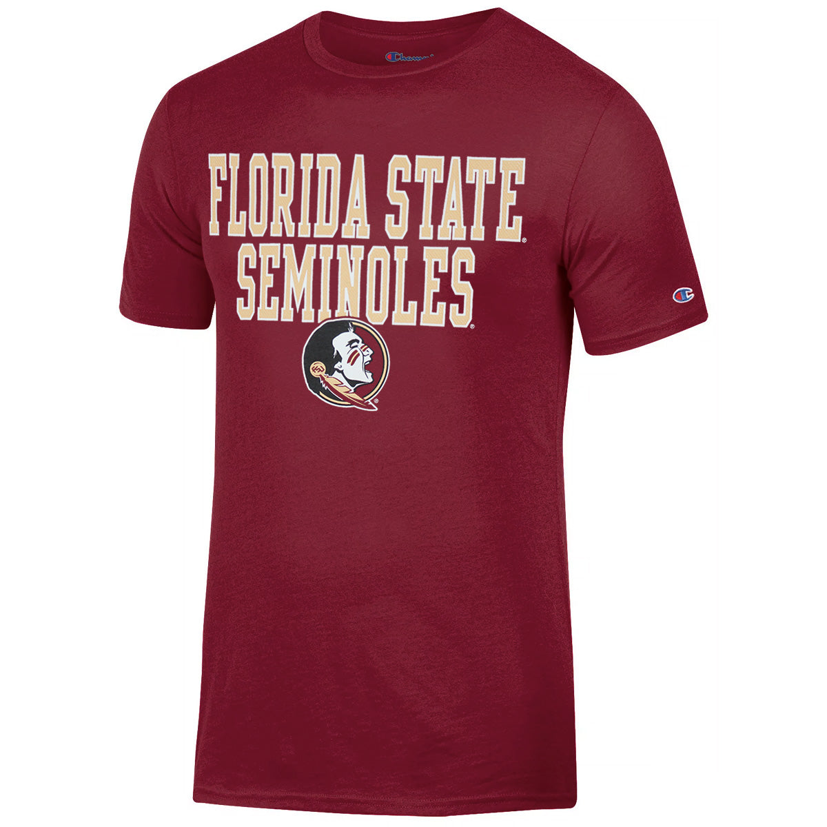 Champion Men's Florida State Seminoles/Seminole Logo Short Sleeve T-shirt - Garnet