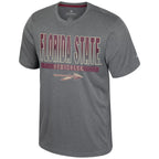 Colosseum Men's Florida State Seminoles Spear Short Sleeve Performance T-shirt - Heather Charcoal