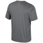 Colosseum Men's Florida State Seminoles Spear Short Sleeve Performance T-shirt - Heather Charcoal