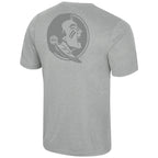 Colosseum Men's Seminole Logo Short Sleeve T-shirt - Grey