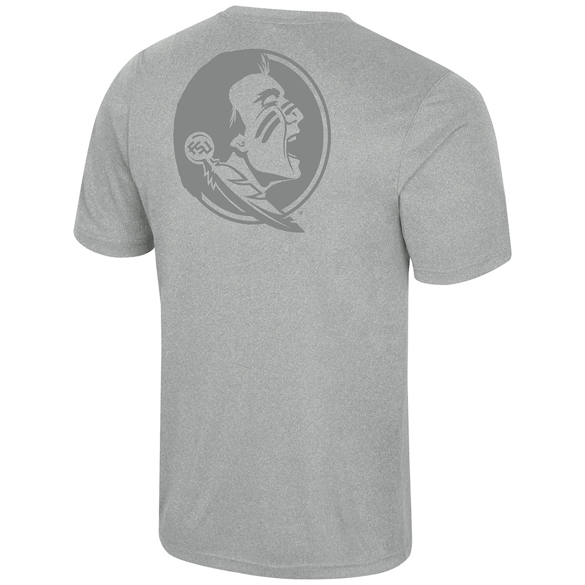 Colosseum Men's Seminole Logo Short Sleeve T-shirt - Grey