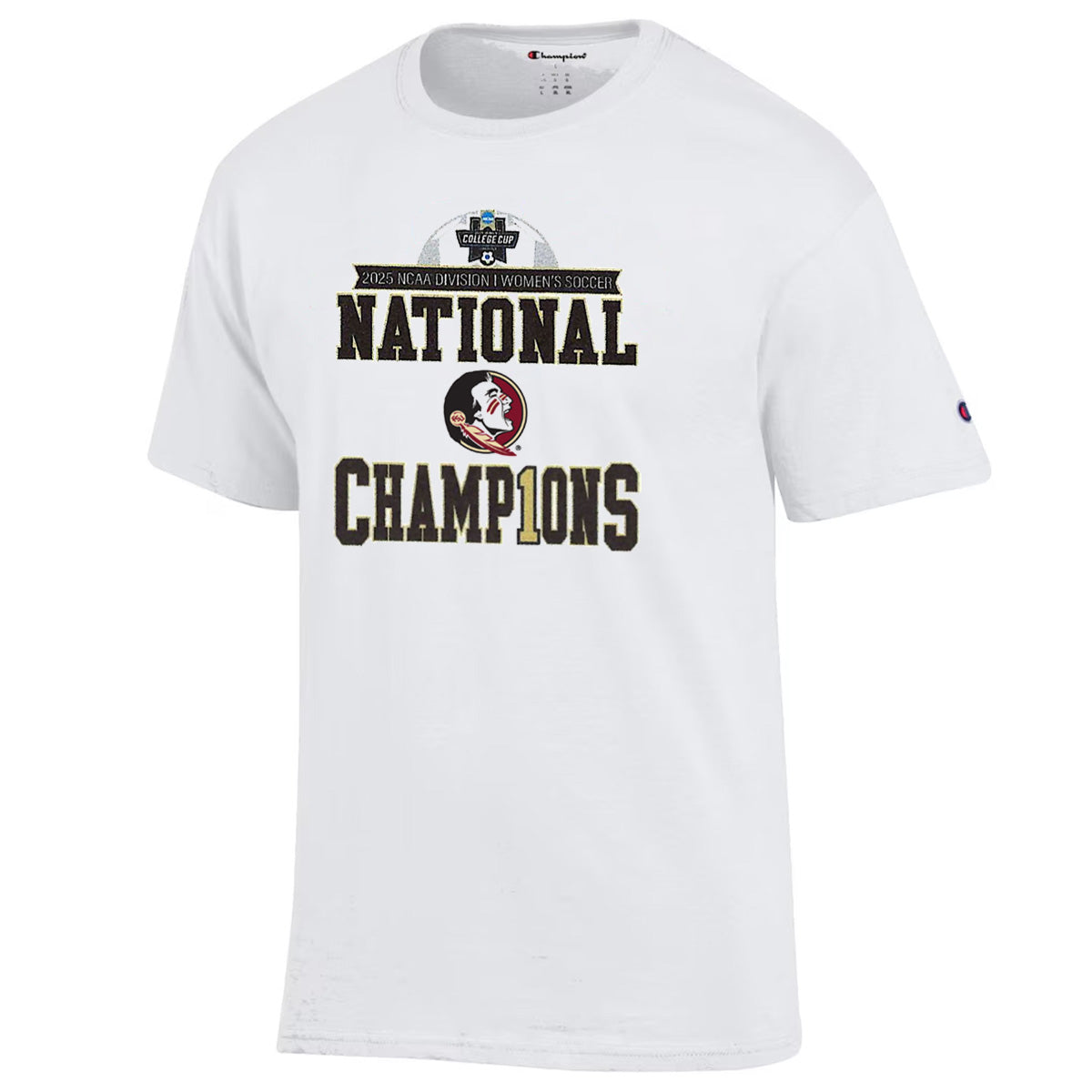 Champion Unisex 2025 Women's Soccer National Champions Locker Room T-shirt - White