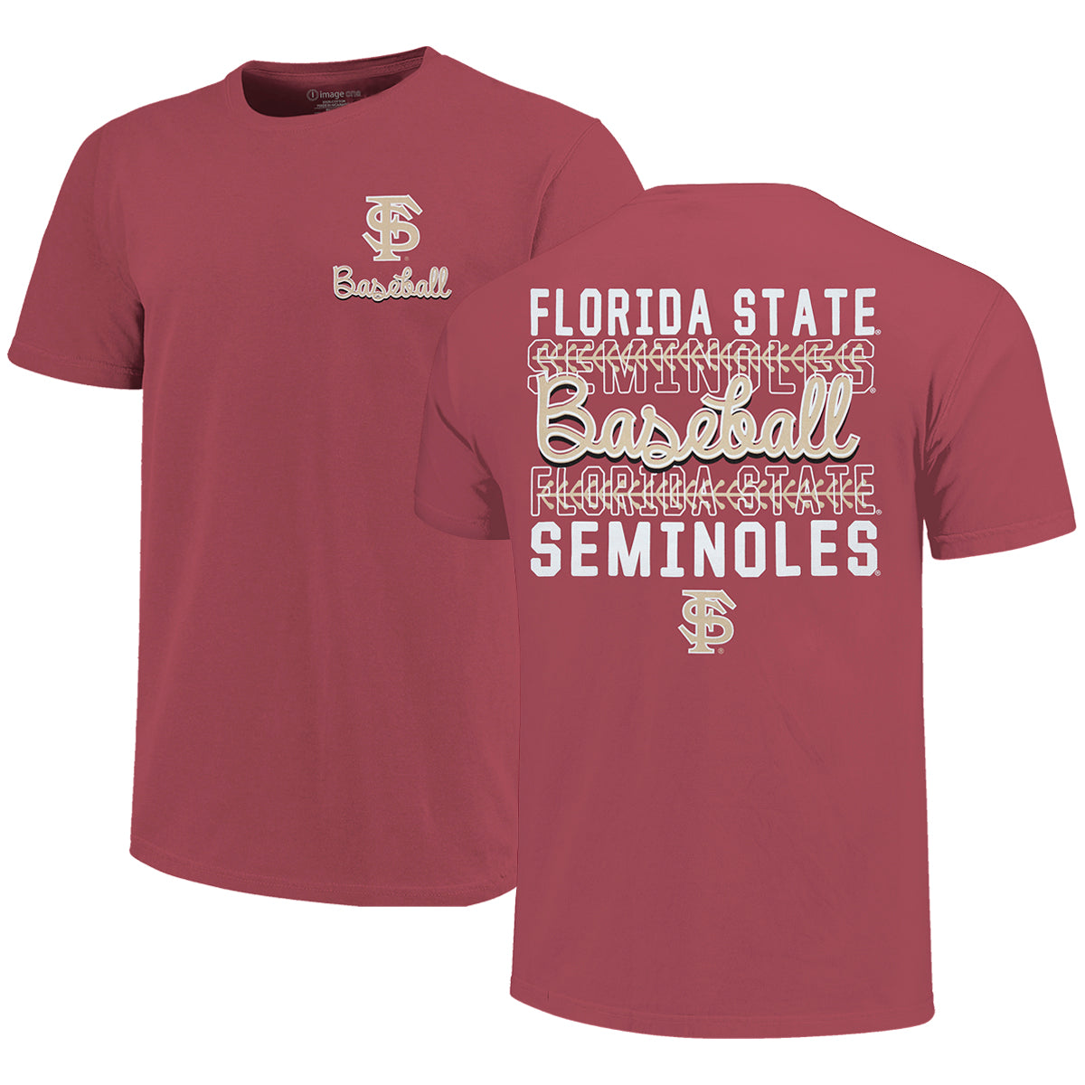 Image One Comfort Colors Short Sleeve T-shirt with FS Baseball Design