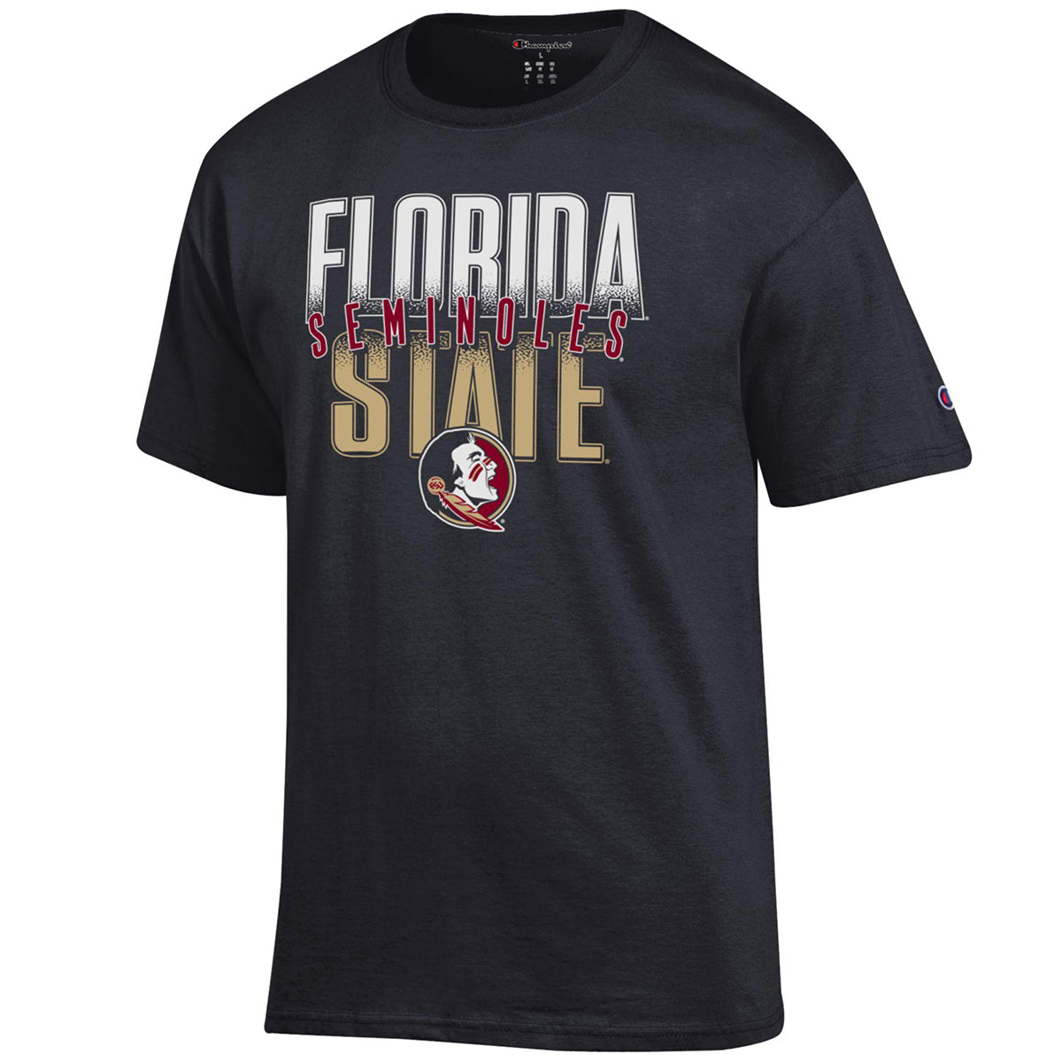 Champion Men's Florida State Seminoles/Seminole Logo Short Sleeve T-shirt - Black