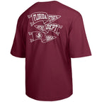 Champion Men's Seminole Logo/Florida State Pennant Design Short Sleeve T-shirt - Garnet