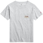 League Men's Florida State Professional Bull Riders Design Short Sleeve Pocket T-shirt - Ash