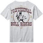 League Men's Florida State Professional Bull Riders Design Short Sleeve Pocket T-shirt - Ash