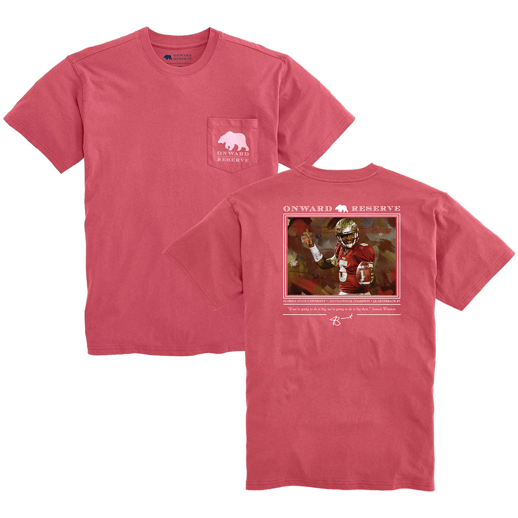 Onward Reserve Men's Jameis Winston Design Short Sleeve T-shirt - Garnet