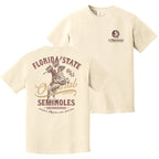 Flogrown Men's Florida State Seminoles Osceola/Renegade Design Short Sleeve T-shirt - Ivory