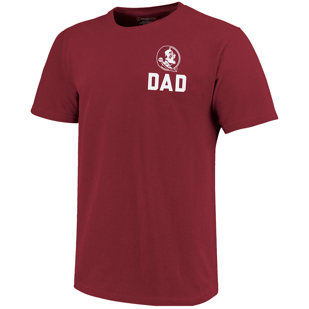 Image One Men's Florida State University Seminoles Scenic Dad Design Short Sleeve T-shirt - Garnet