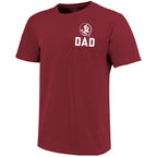 Image One Men's Florida State University Seminoles Scenic Dad Design Short Sleeve T-shirt - Garnet