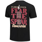 Image One Comfort Colors Fear the Spear Design Short Sleeve T-shirt - Black