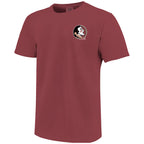 Image One Comfort Colors Florida State Seminoles Doak Campbell Design Short Sleeve T-shirt - Brick