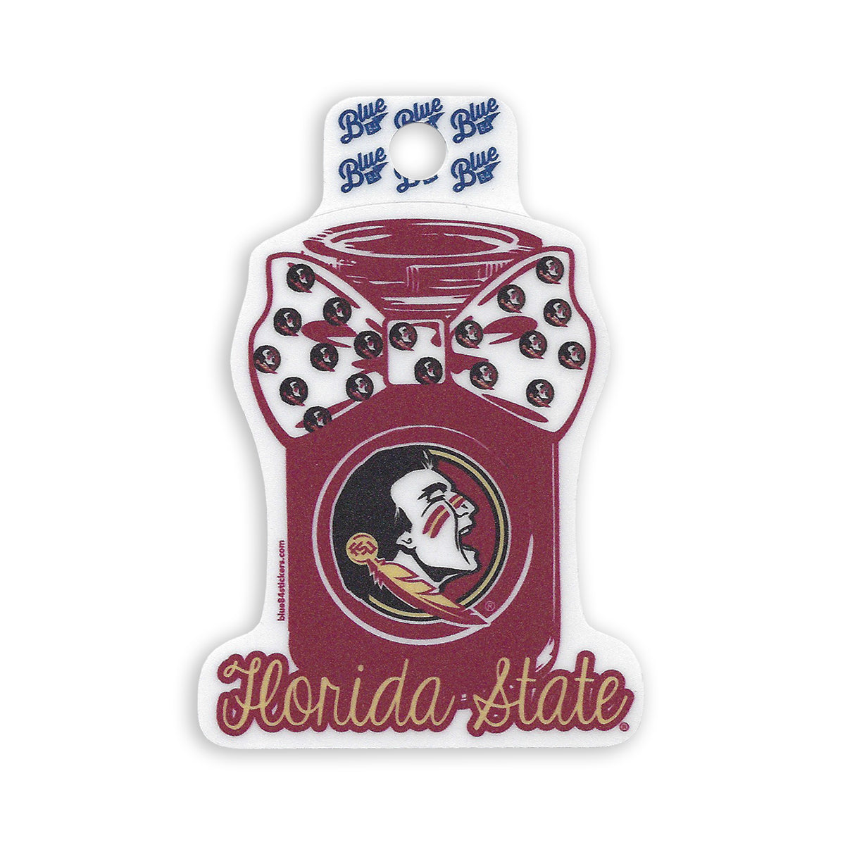 Blue 84 Florida State Mason Jar Decal