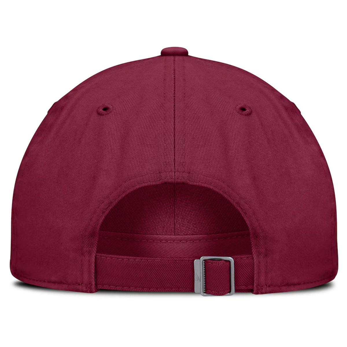 Nike Men's Seminole Logo/Florida State Seminoles Rubberized Patch Adjustable Unstructured Twill Hat - Garnet