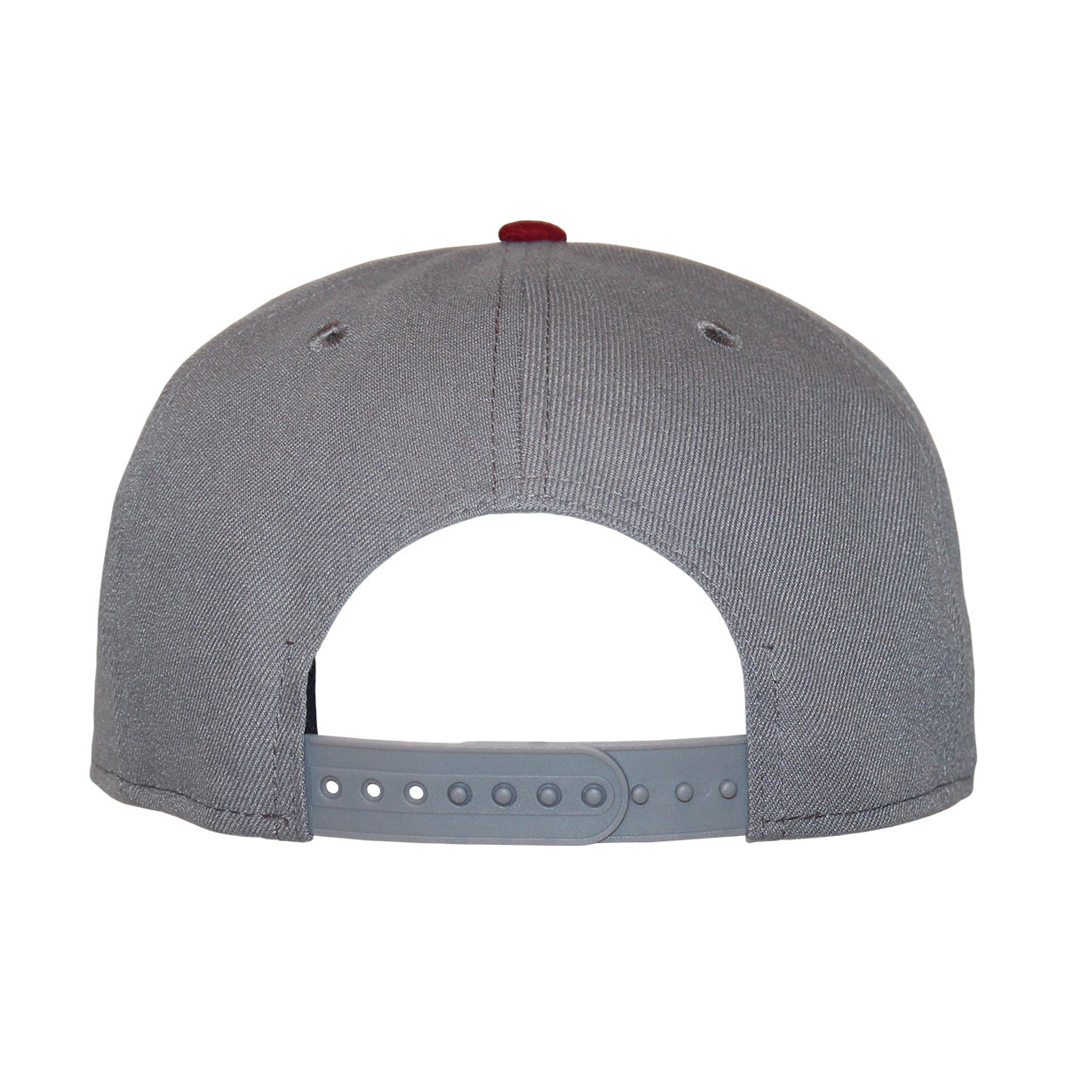 New Era Stacked FSU Logo 950 Flat Bill Snapback Cap - Grey/Garnet