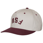 Legacy Men's FSU Upside Down Design Adjustable Heritage Twill Hat - Stone/Maroon