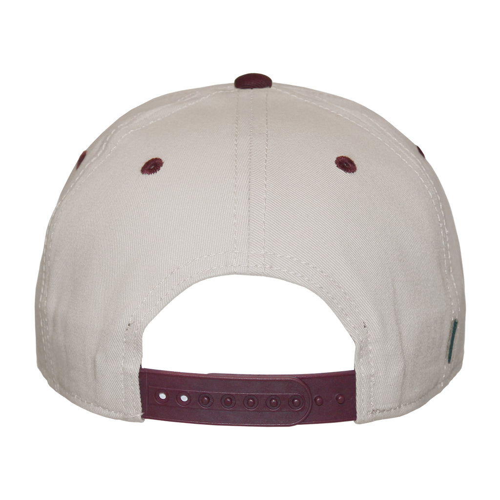 Legacy Men's FSU Upside Down Design Adjustable Heritage Twill Hat - Stone/Maroon