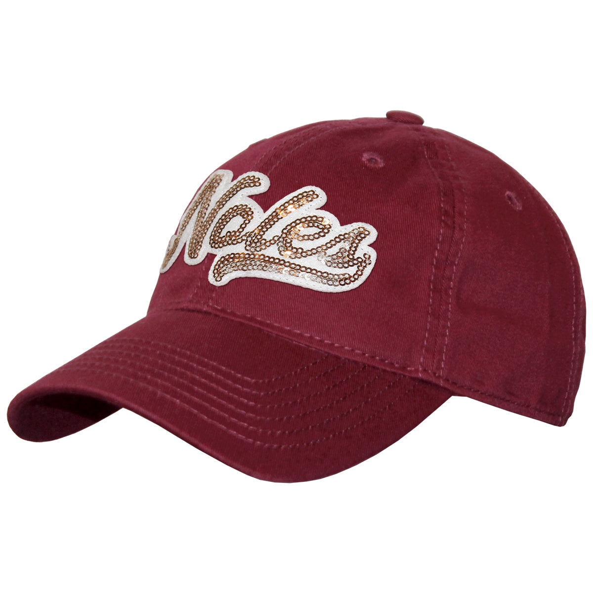 Legacy Women's Noles Sequin Design Adjustable Hat - Garnet