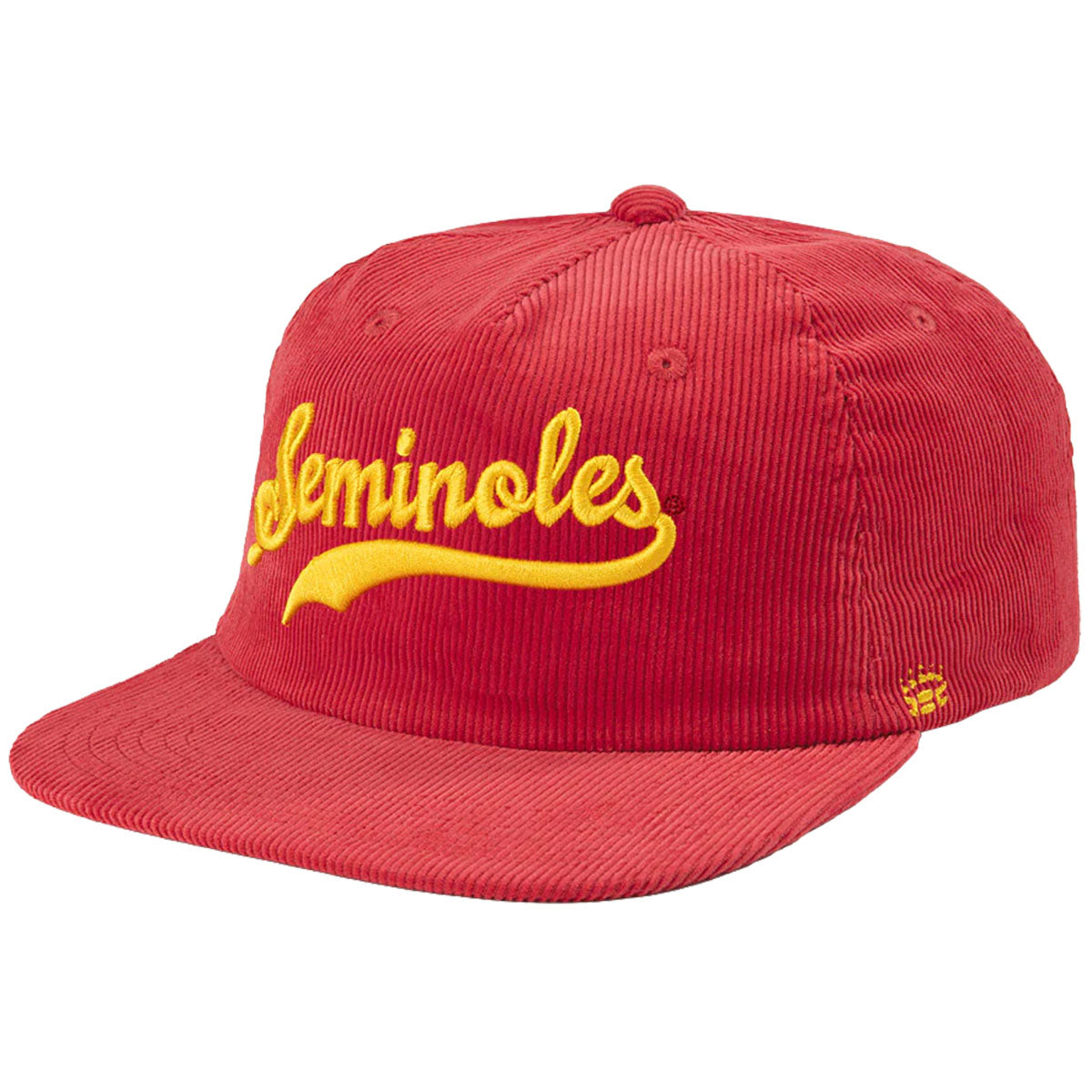 Homefield Men's Vault Seminoles Adjustable Corduroy Hat - Crimson