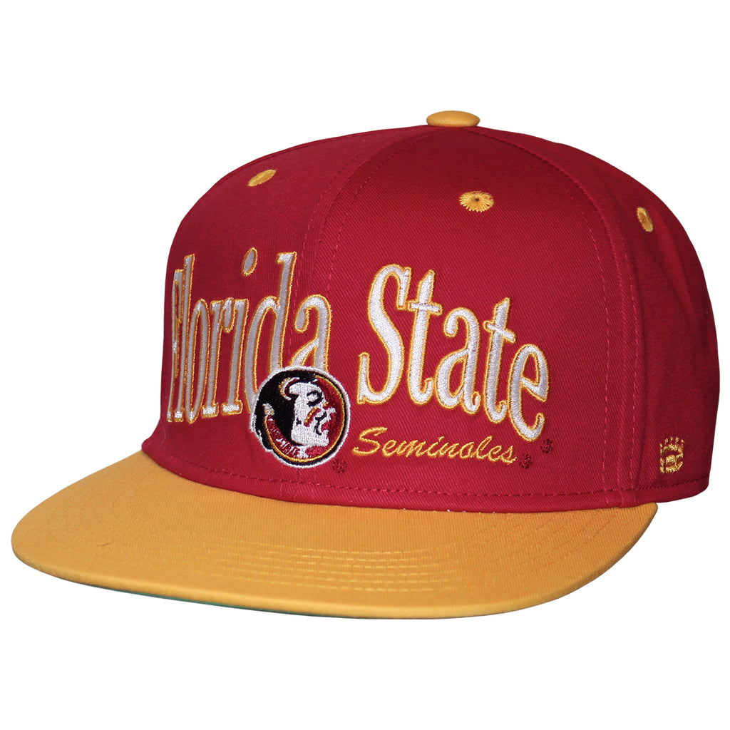 Homefield Men's Vault Florida State Seminoles/Seminole Logo Adjustable Snapback Hat - Cardinal/Gold