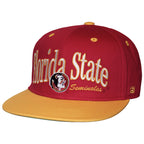 Homefield Men's Vault Florida State Seminoles/Seminole Logo Adjustable Snapback Hat - Cardinal/Gold