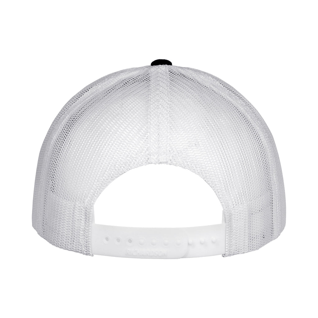 Uscape Richardson Men's Arrowhead Patch Adjustable Trucker Hat - Black/White