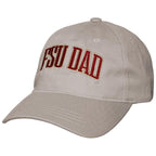 The Game Men's FSU Dad Adjustable Garment Washed Hat - Wheat