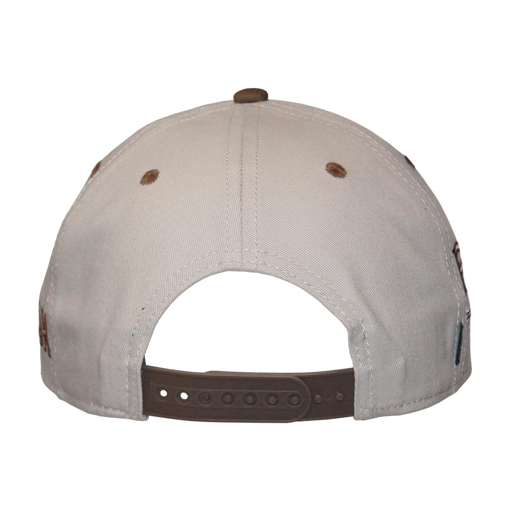 League Men's Unconquered Silhouette Adjustable 5-Panel Hat - Stone/Brown