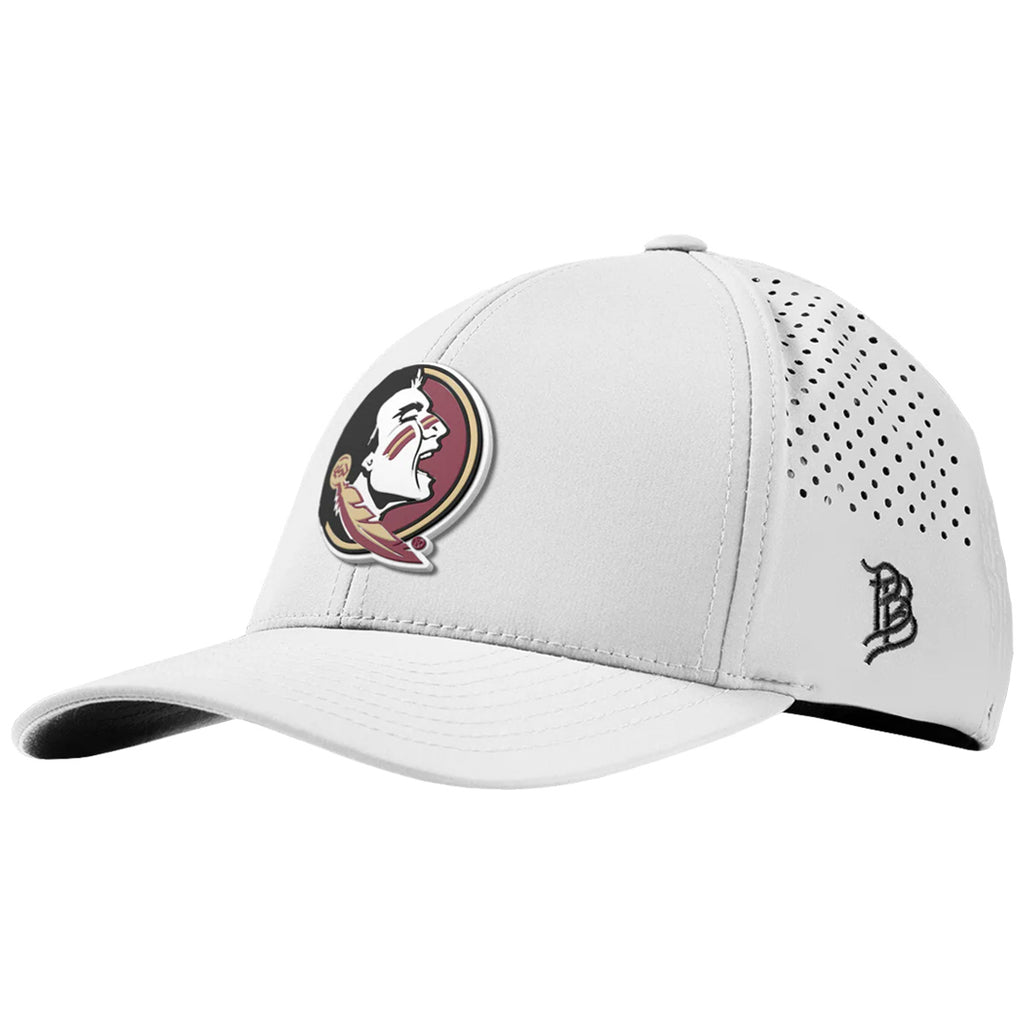 Branded Bills Men's PVC Seminole Logo Adjustable Hat - White