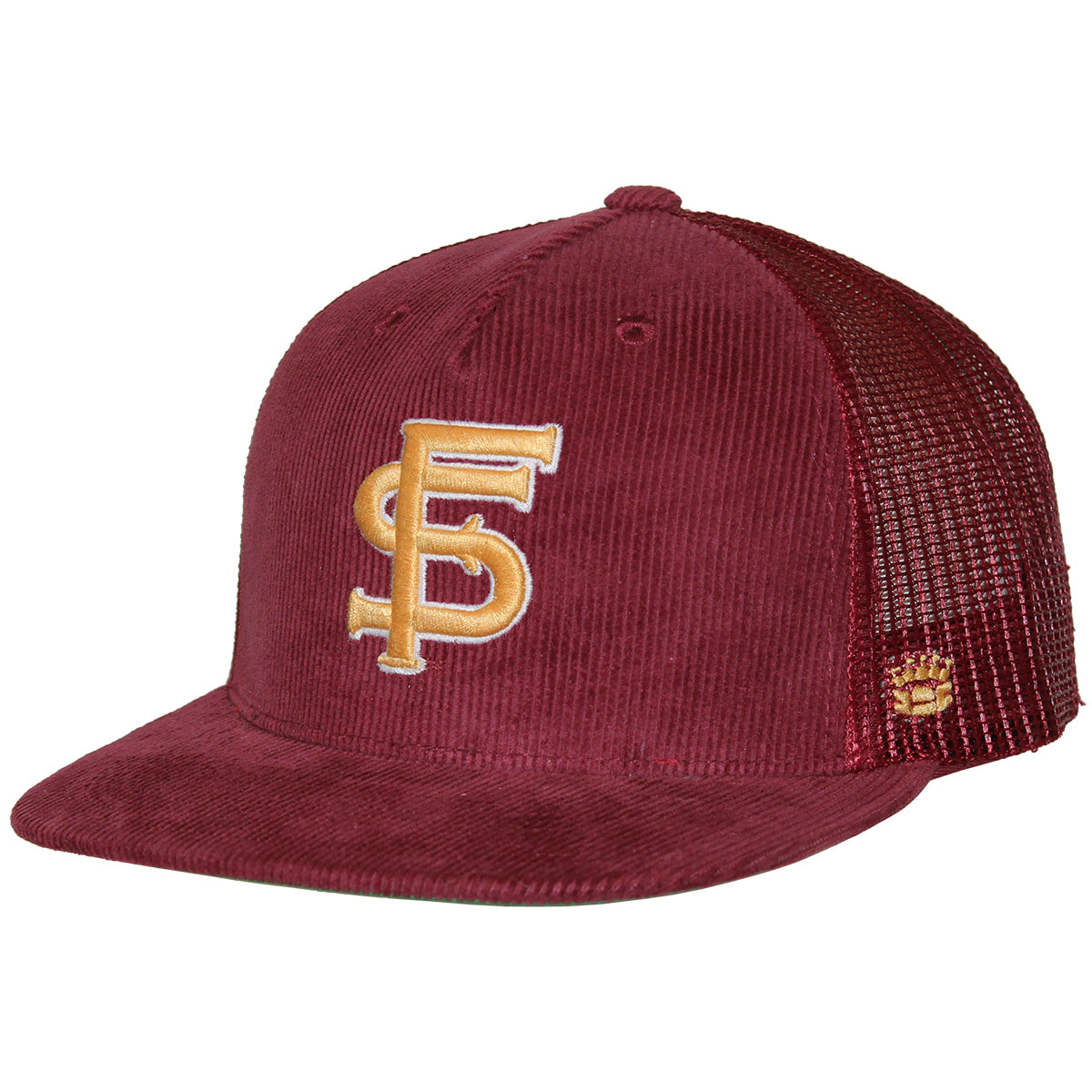 Homefield Men's Vault Interlocking FS Adjustable Corduroy Trucker - Garnet