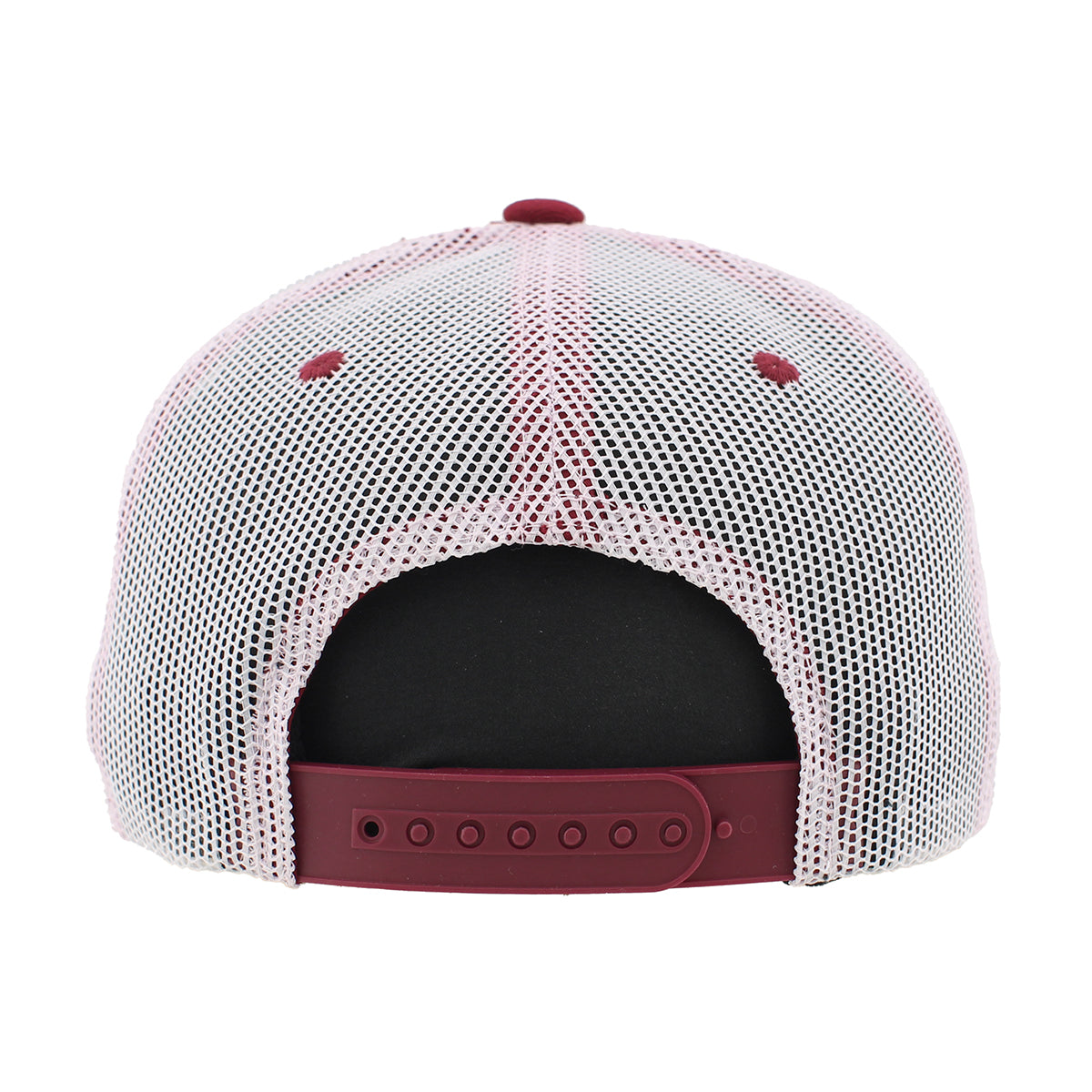 Zephyr Men's Seminole Logo/Seminoles Adjustable Flat Bill Trucker Hat - Garnet/White