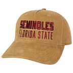 Legacy Men's Seminoles/Florida State Adjustable Corduroy Hat - Khaki