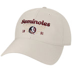 Legacy Men's Seminoles Florida State/Seminole Logo Adjustable Cool Fit Hat - Stone