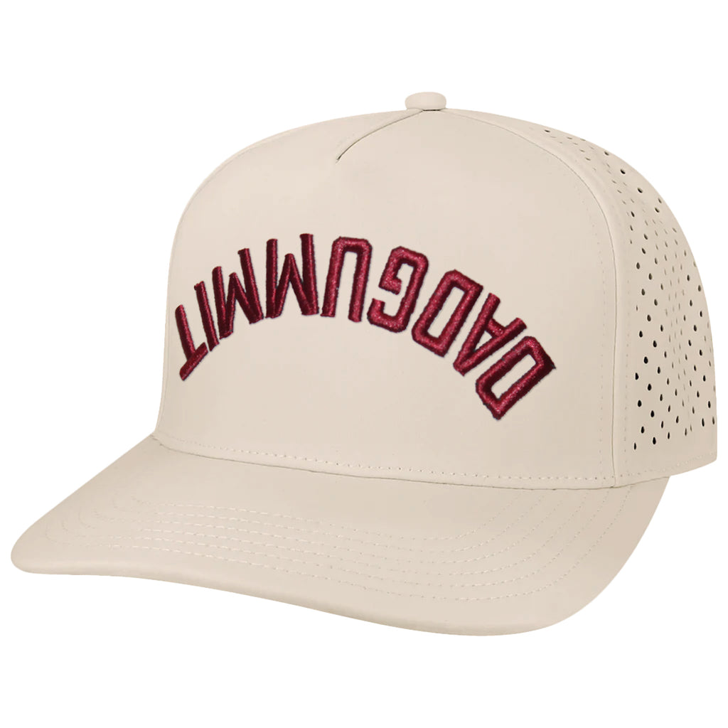 Legacy Men's Upside Down Dadgummit Design Adjustable 5-Panel Hat - Stone